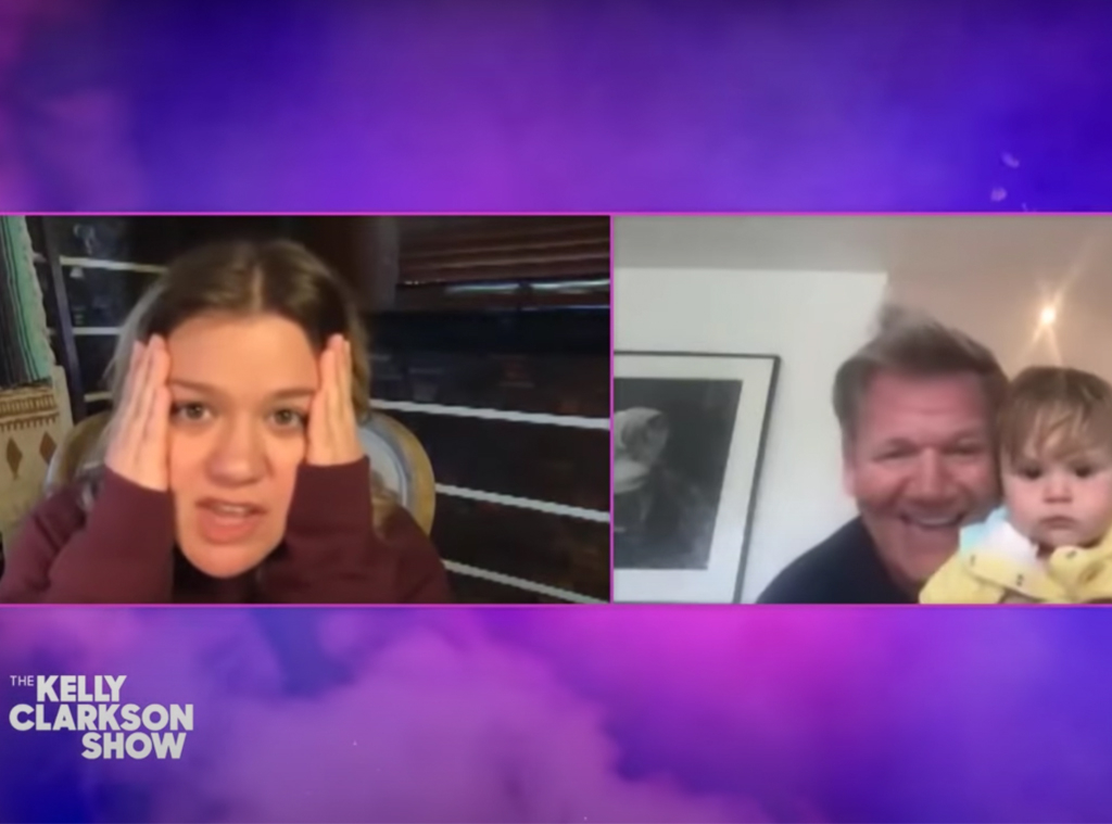 Gordon Ramsay S Son Gives Kelly Clarkson Baby Fever After Cute Cameo E Online Uk